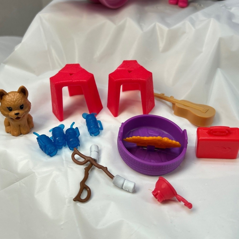 Barbie Club Chelsea Camper Playset FXG90 Pink Caravan Blue Car Doll Accessories - Picture 6 of 16